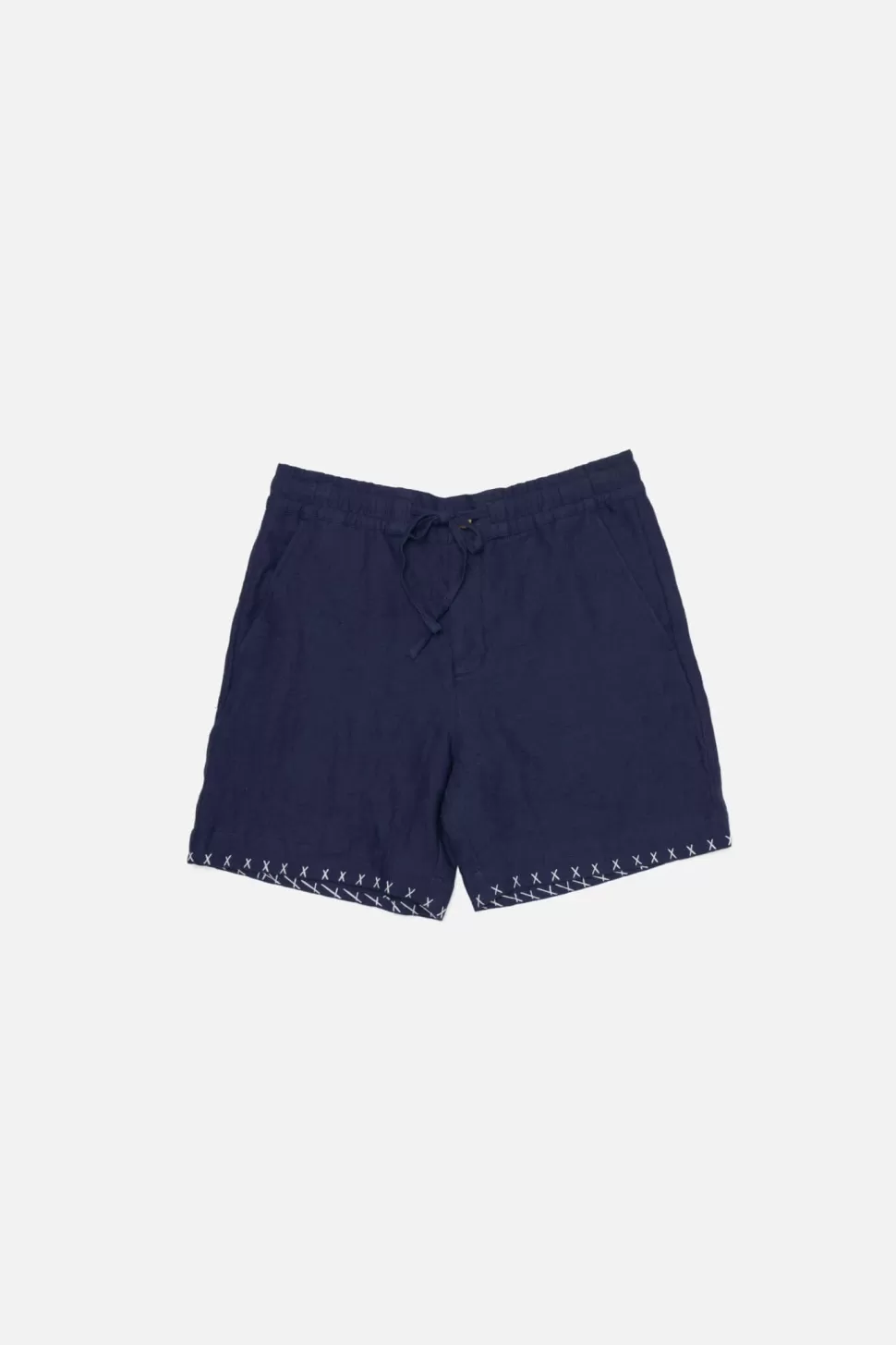 The Elder Statesman Sulfur Crop Short Navy Store