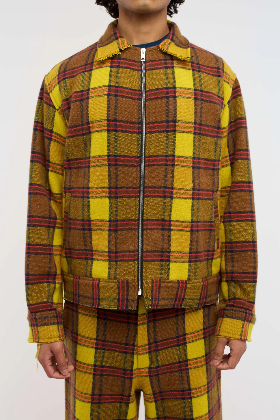 The Elder Statesman Sunshine Plaid Decon Jacket SunshinePlaid Best