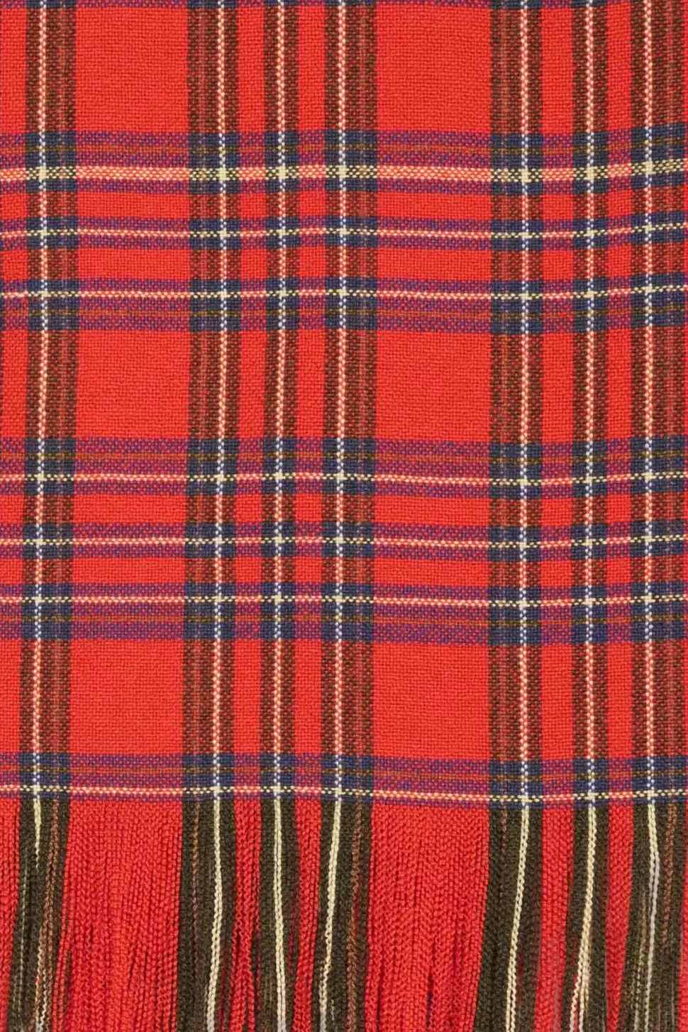 The Elder Statesman Tartan Scarf Red&Navy Cheap