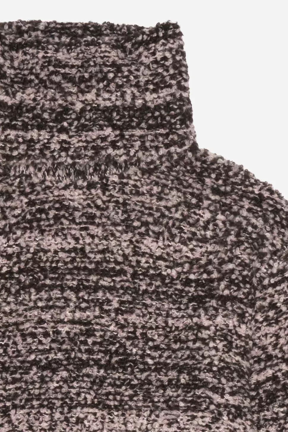 The Elder Statesman Teddy Twist Women's Turtleneck BabyPink&Brown Online