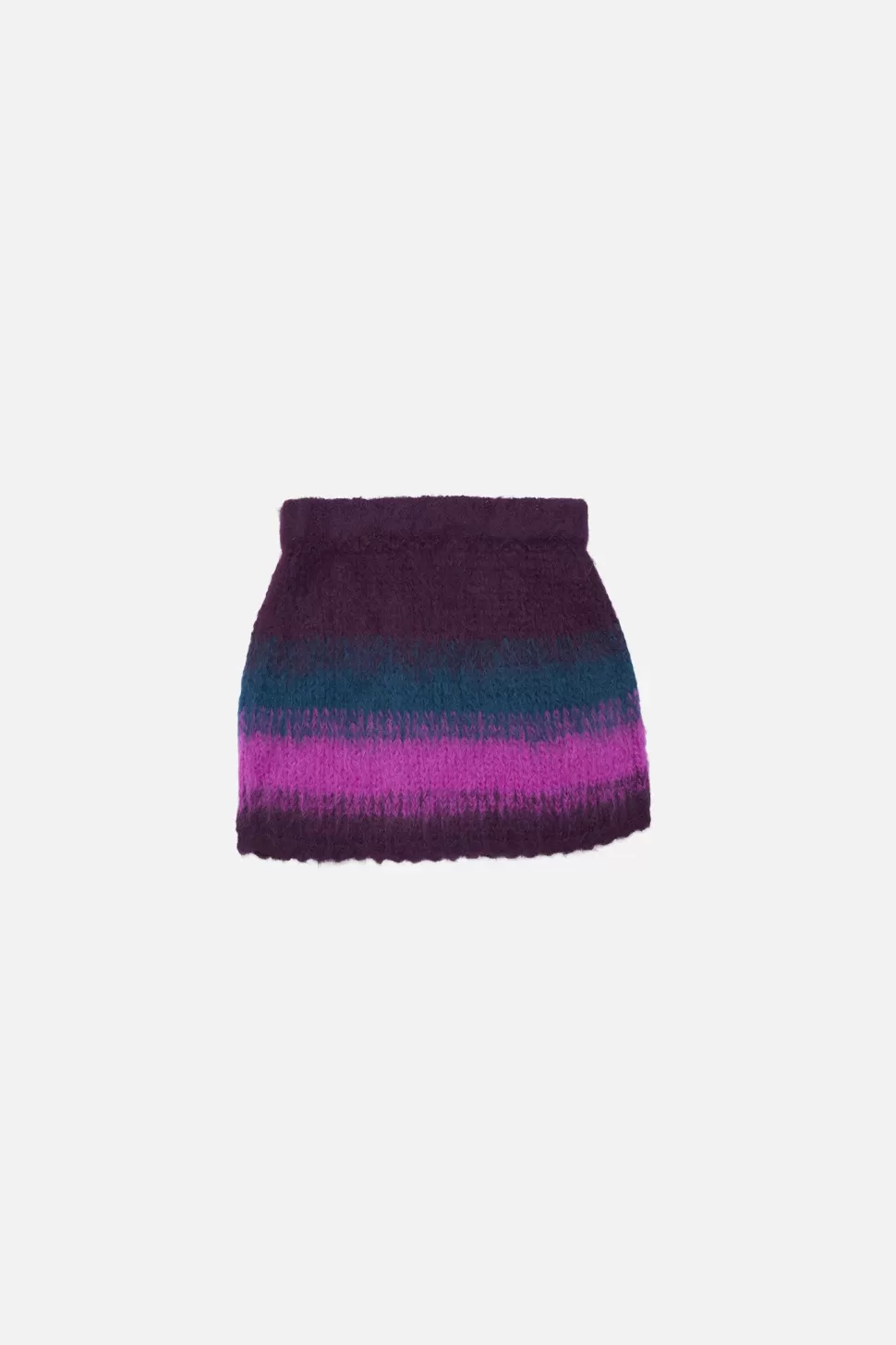 The Elder Statesman Thistle Ombre Skirt Merlot&ElectricPink New