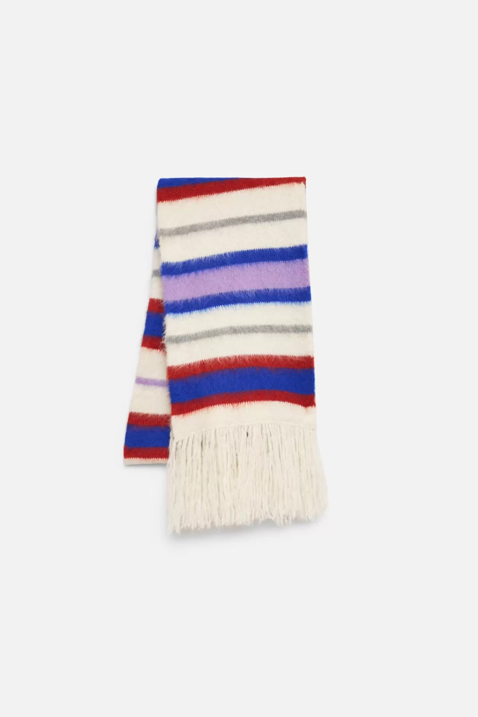 The Elder Statesman Thistle Vineyard Stripe Scarf Ivory&SapphireStripe Cheap