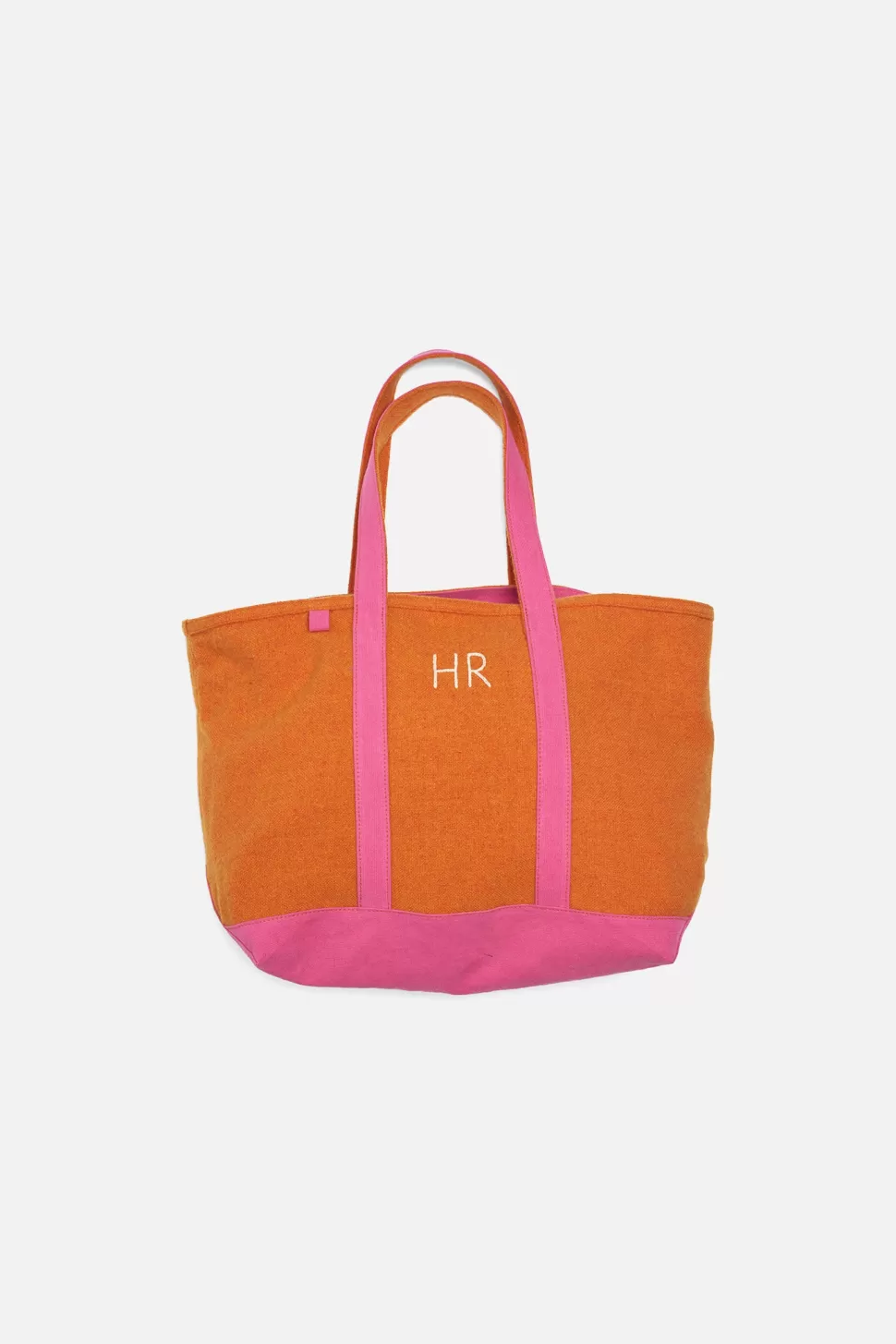 The Elder Statesman Tote Orange&Fuchsia Shop