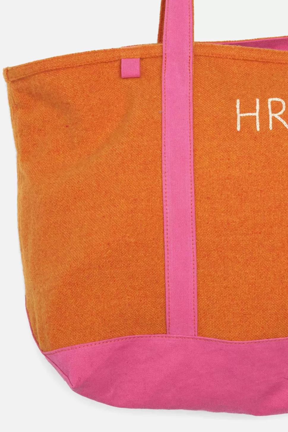 The Elder Statesman Tote Orange&Fuchsia Shop