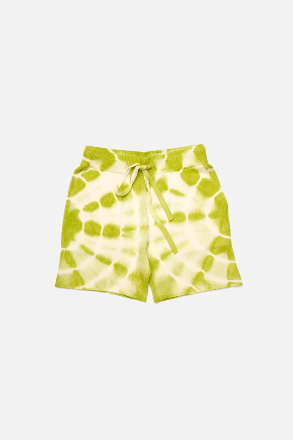 The Elder Statesman Trance Flare Short Ivory&Wasabi Discount