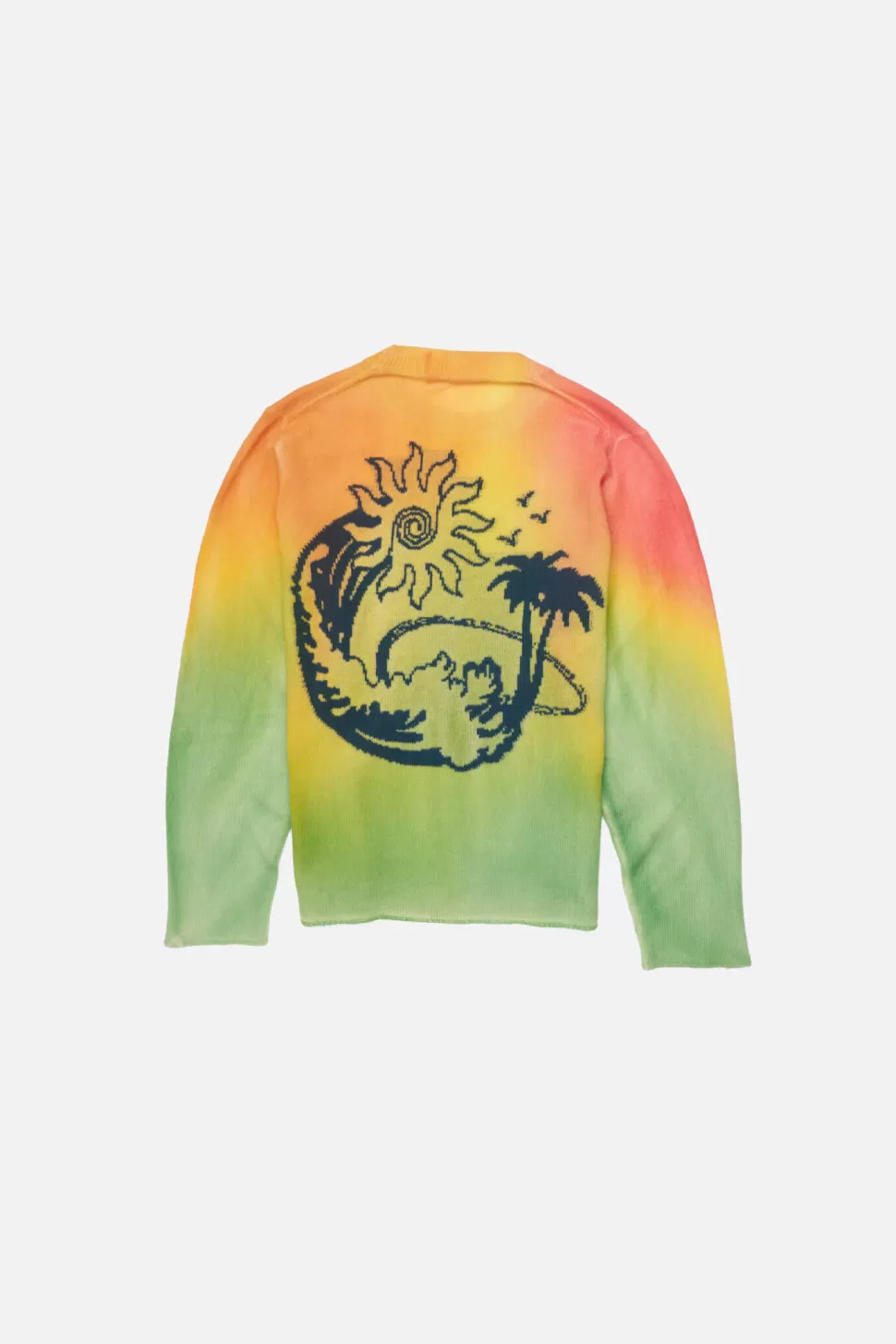 The Elder Statesman Wave Aura Women's Crew RainbowAirbrush Best