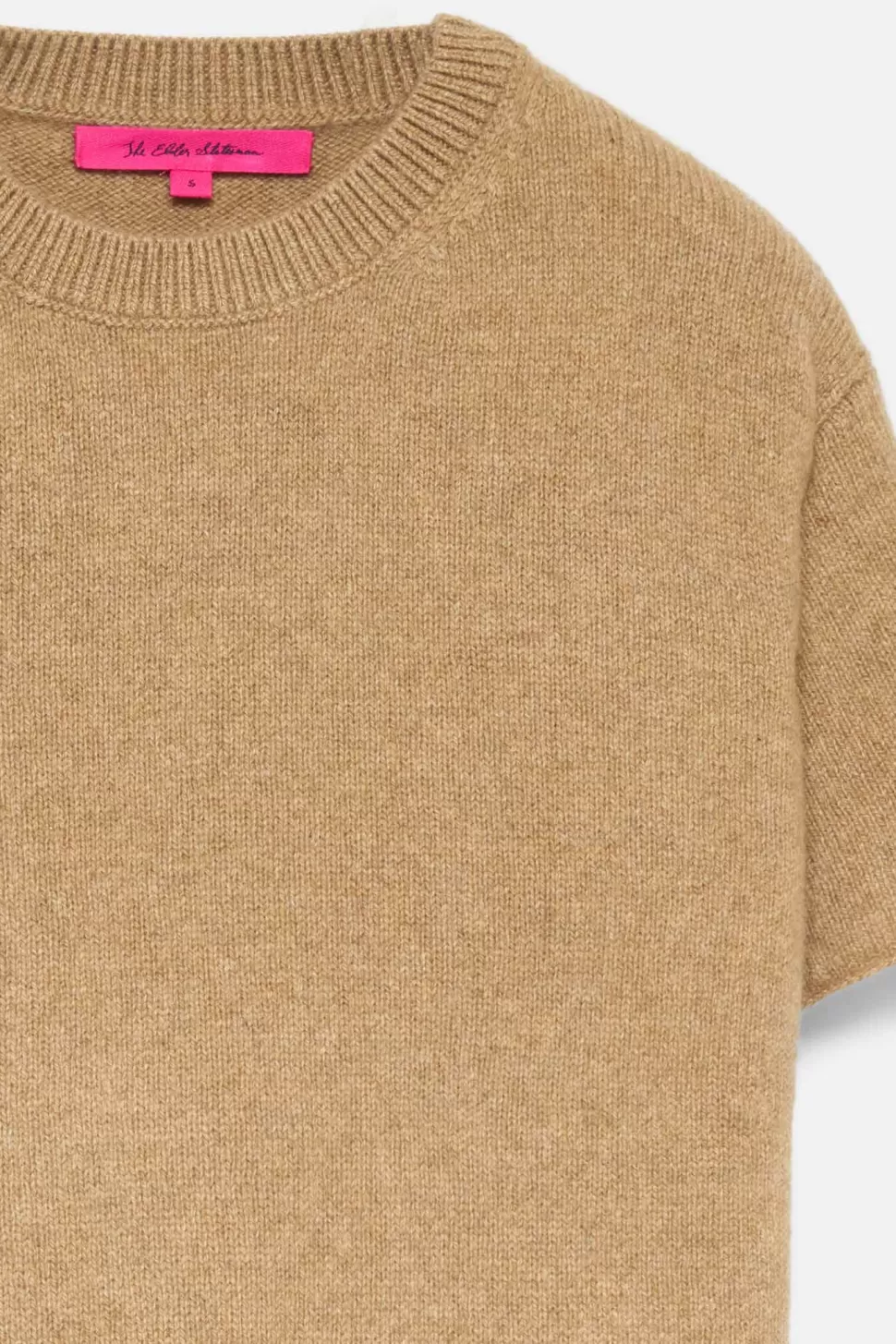 The Elder Statesman Women's Cashmere Tee Camel Shop