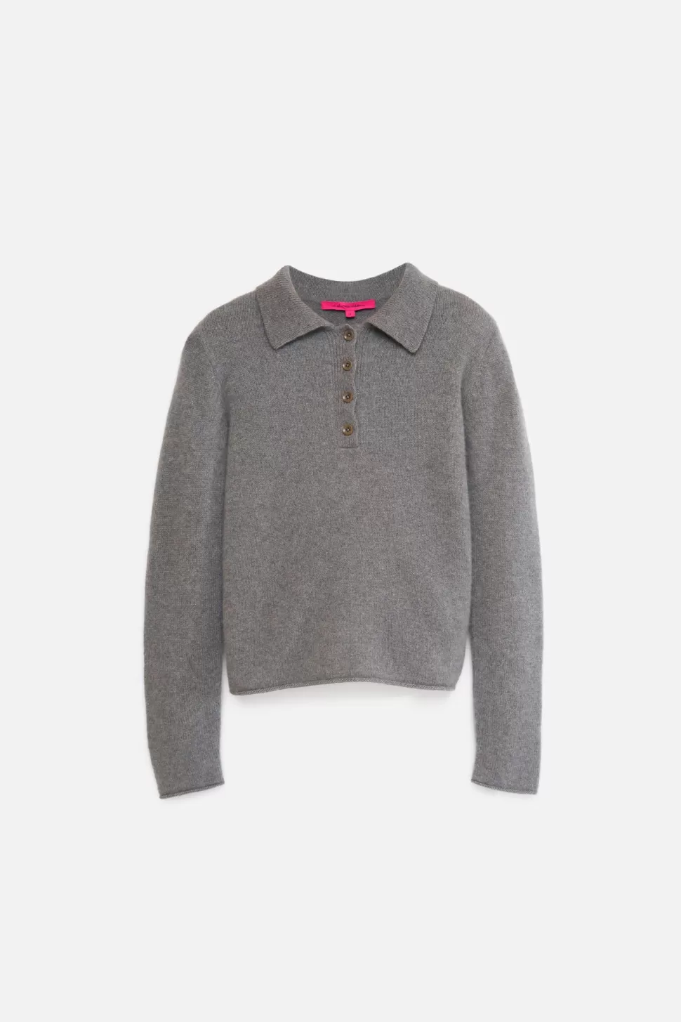 The Elder Statesman Women's Fitted Polo Lightgrey Store