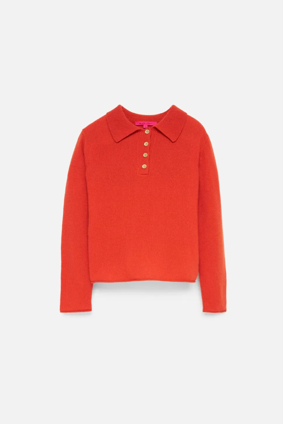 The Elder Statesman Women's Fitted Polo Persimmon Cheap