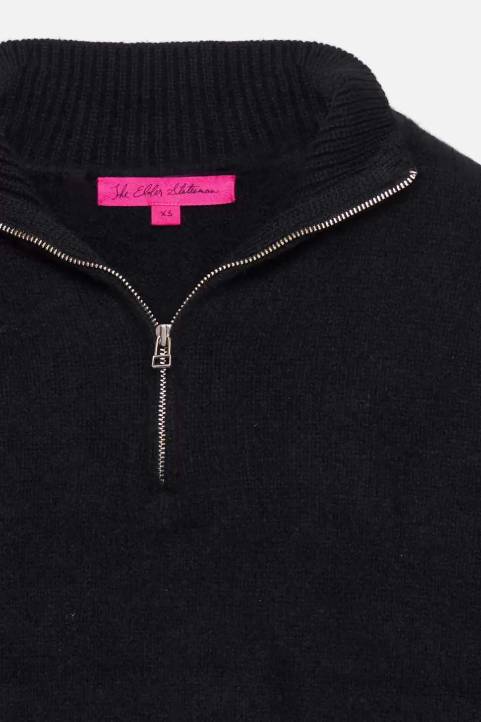 The Elder Statesman Women's Half Zip Black Outlet