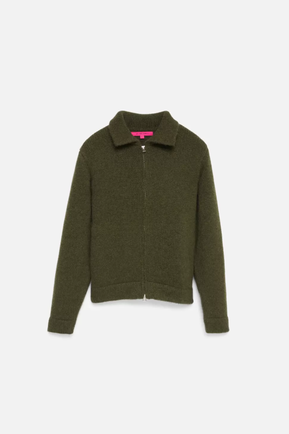 The Elder Statesman Women's Plaited Zip Jacket NewOlive Sale