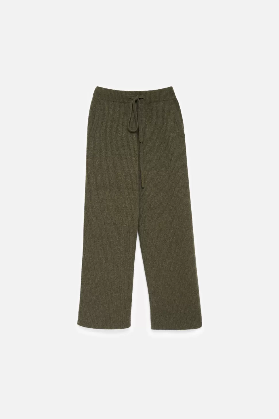 The Elder Statesman Women's Ribbed Lounge Pant NewOlive Discount