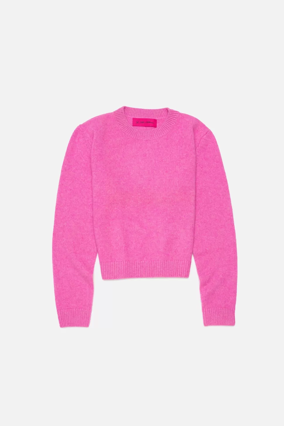 The Elder Statesman Women's Simple Crew NeonPink Discount